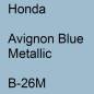 Preview: Honda, Avignon Blue Metallic, B-26M.